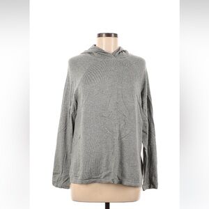 Banana Republic Light Gray Knit sweater hoodie size medium